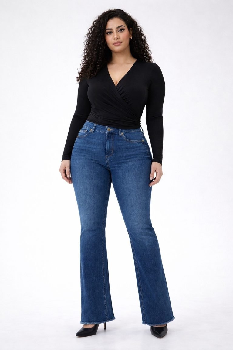 Jean sur-mesure bootcut taille basse – Silent Curve | HOLDENIM