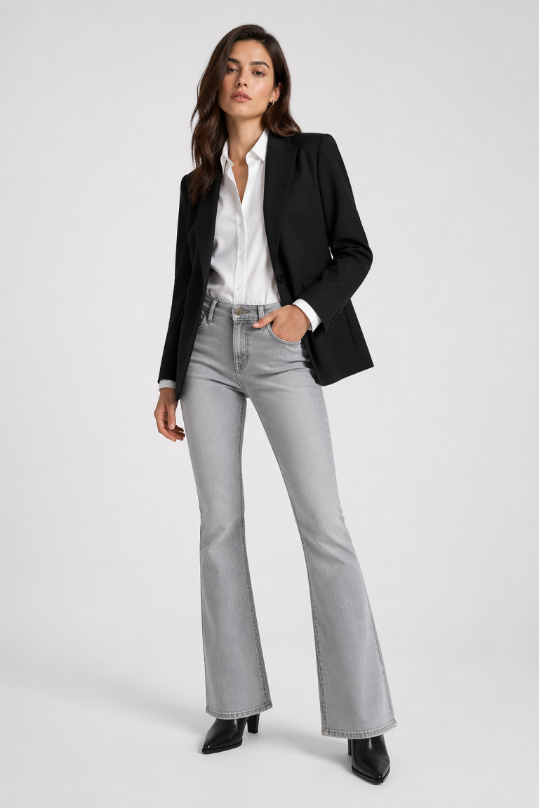 Jean sur-mesure bootcut taille basse – Signature Frame | HOLDENIM