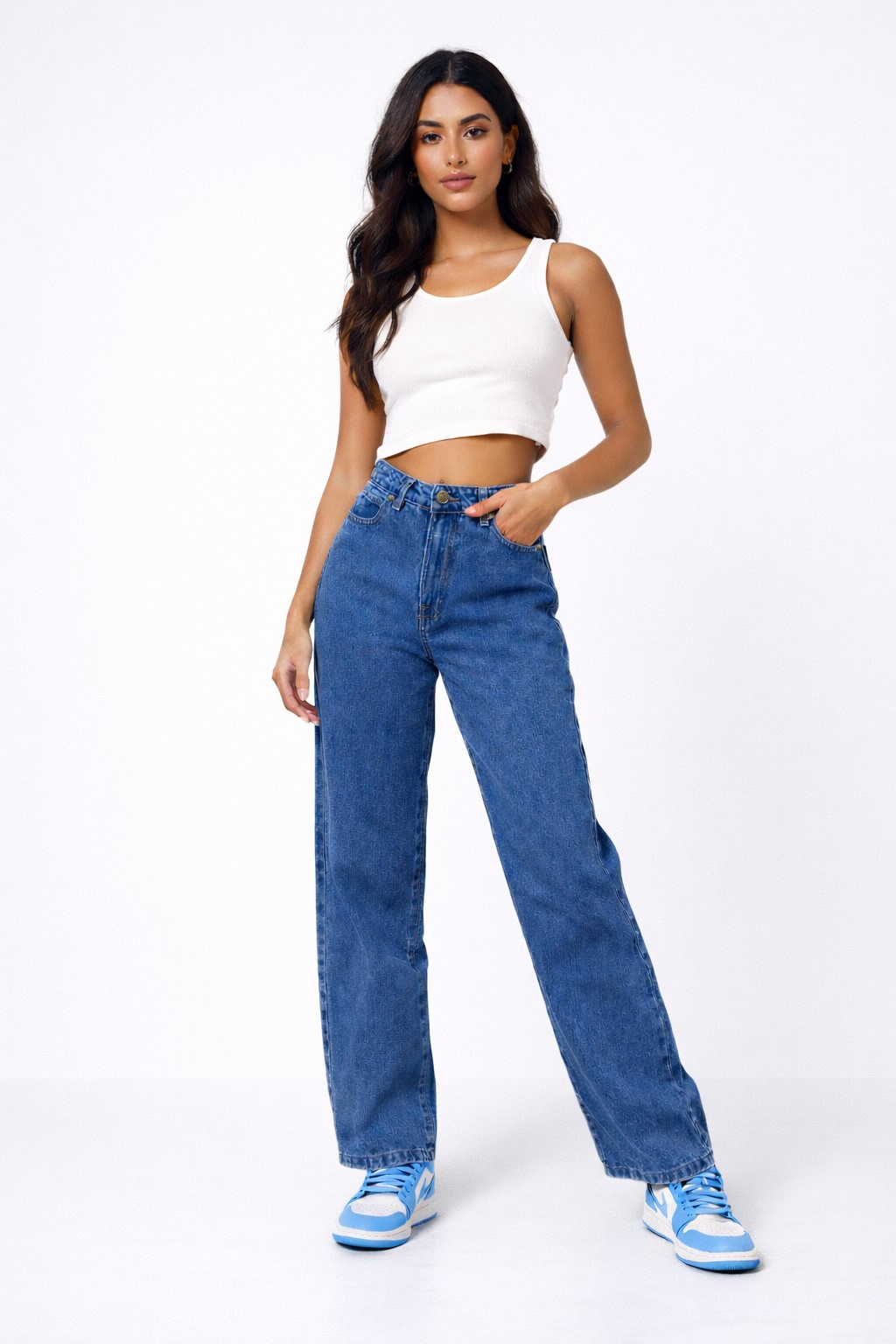Jean sur-mesure boyfriend taille haute – Natural Precision - BS203 - Vue 1