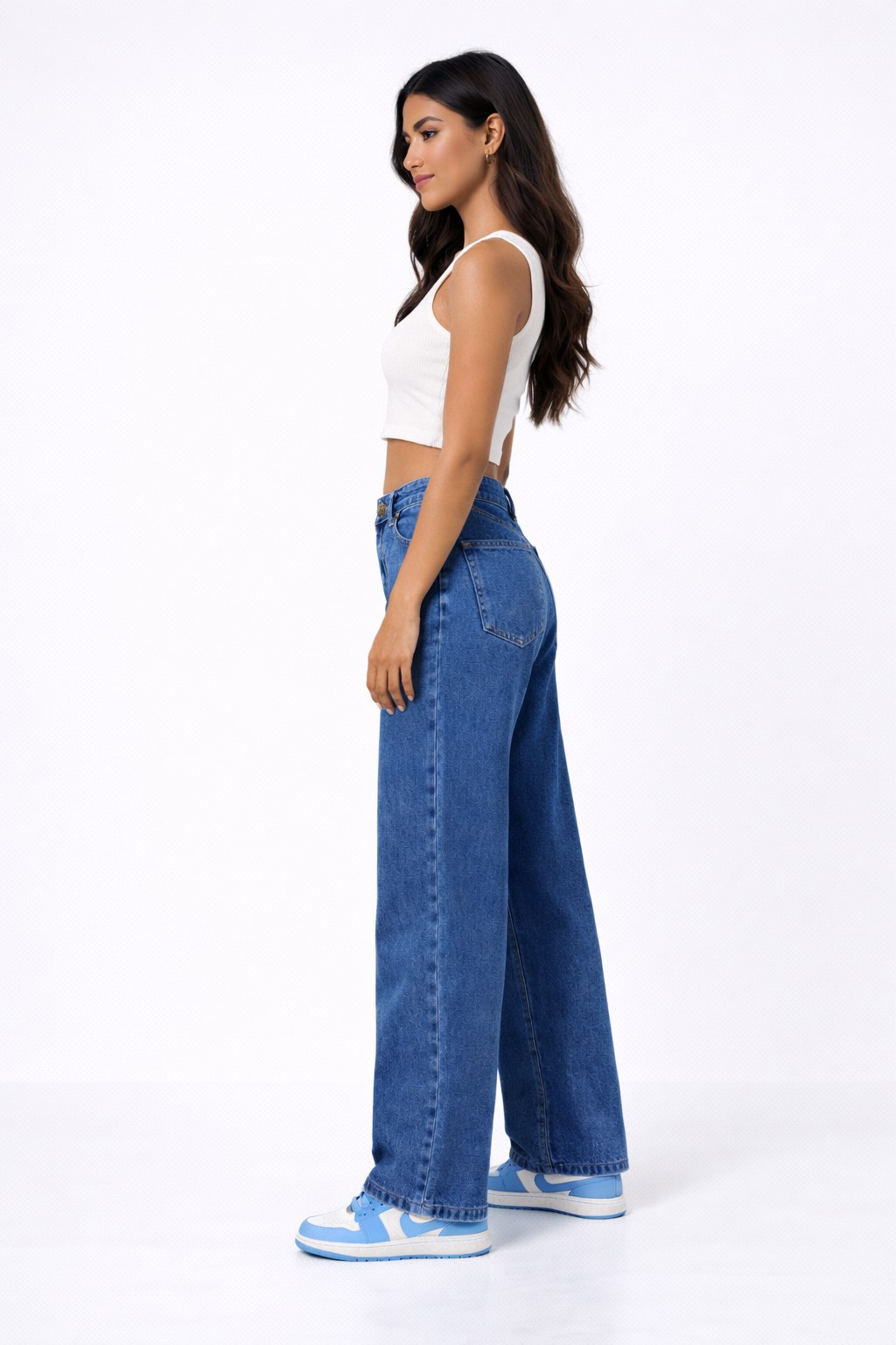 Jean sur-mesure boyfriend taille haute – Natural Precision - BS203 - Vue 3