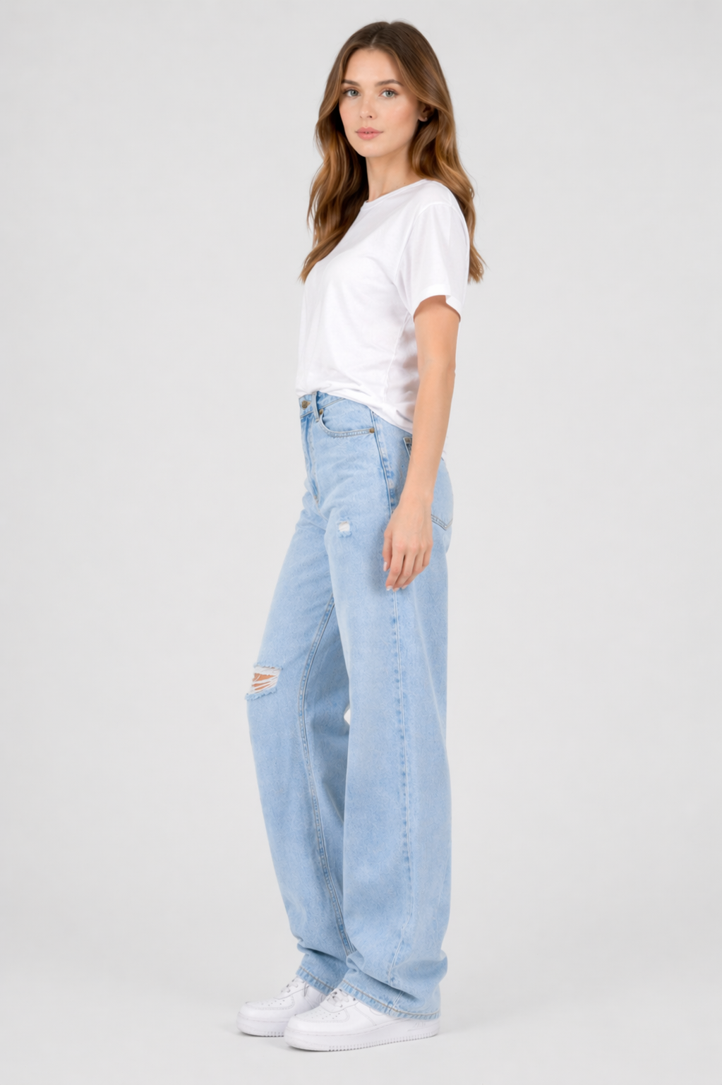 Jean sur-mesure boyfriend taille basse – Velvet Motion - BS206 - Vue 3