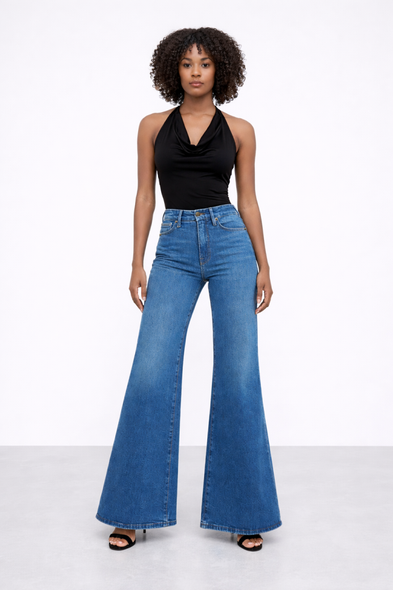 Jean sur-mesure flare taille haute – Bold Horizon 2 | HOLDENIM