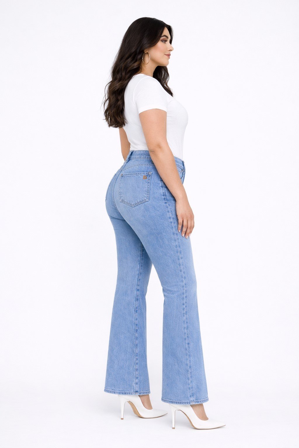 Jean sur-mesure flare taille moyenne – Urban Sculpt - FS305 - Vue 3