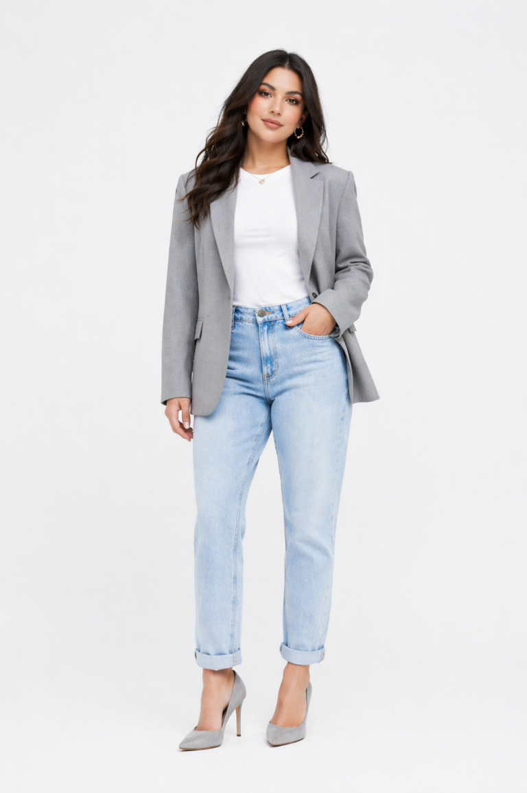 Jean sur-mesure coupe mom taille moyenne – Midnight Shape | HOLDENIM