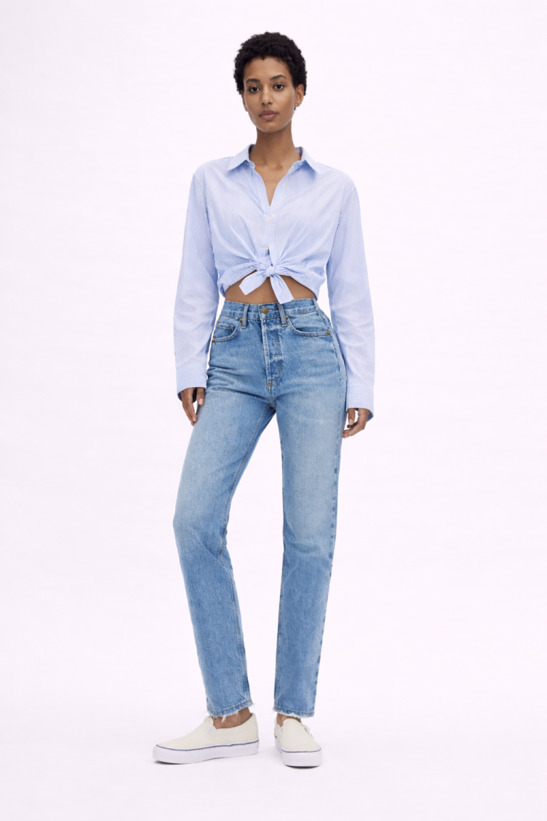 Jean sur-mesure coupe droite taille haute – Limitless Fit | HOLDENIM