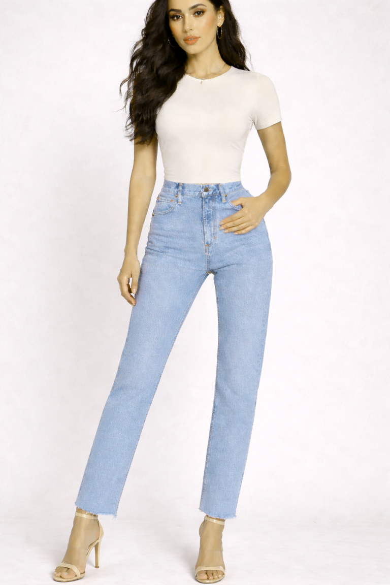 Jean sur-mesure coupe droite taille haute – Pure Structure 3 | HOLDENIM