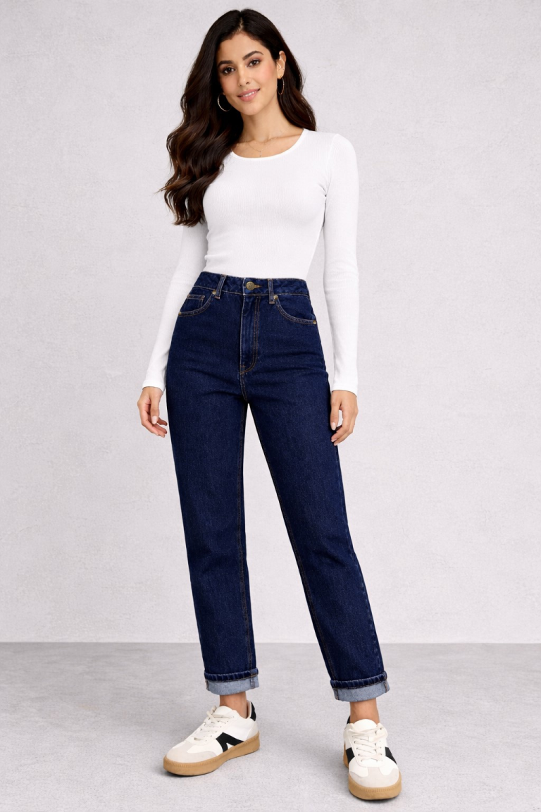Jean sur-mesure coupe droite taille haute – Bold Horizon 3 | HOLDENIM
