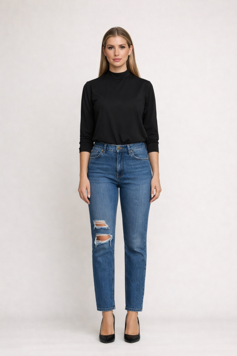 Jean sur-mesure coupe droite taille moyenne – Deep Horizon | HOLDENIM