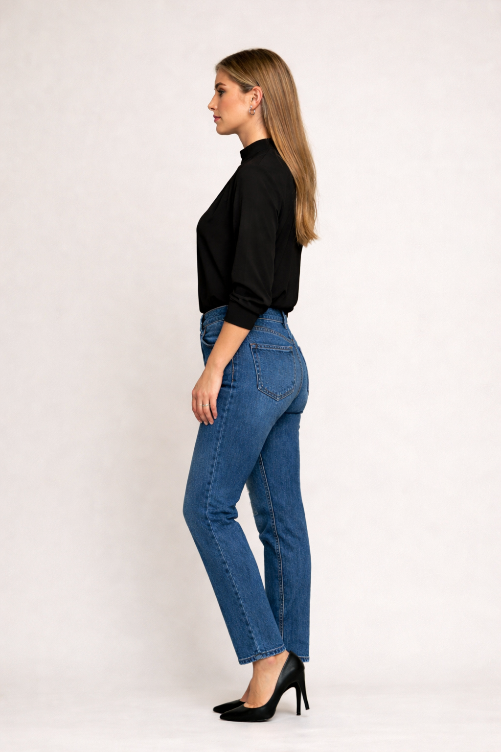 Jean sur-mesure coupe droite taille moyenne – Deep Horizon - SG706 - Vue 3