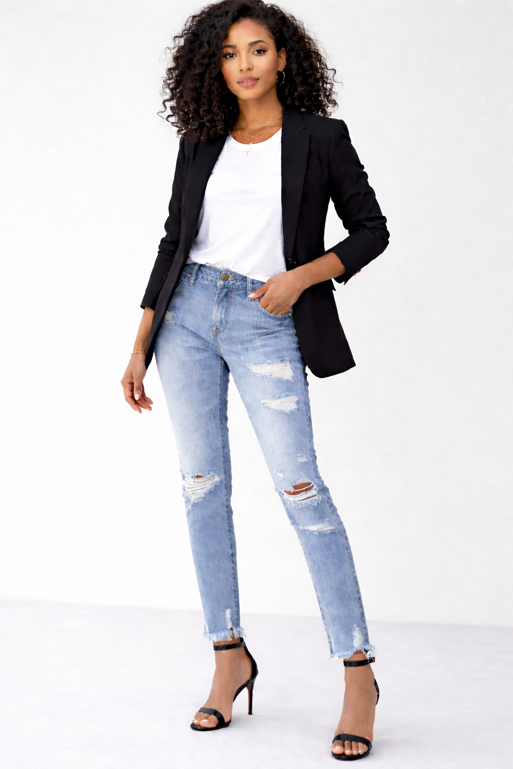 Jean sur-mesure jean taille moyenne – Fluid Identity 3 - SL603 - Vue 1