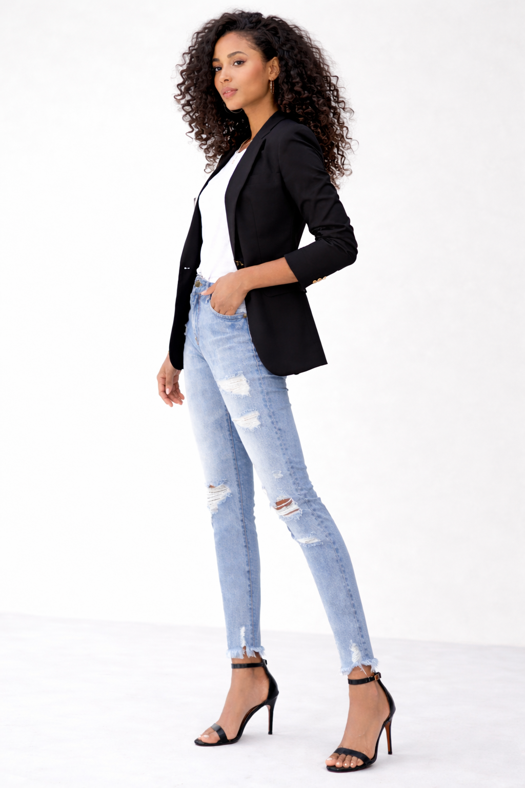Jean sur-mesure jean taille moyenne – Fluid Identity 3 - SL603 - Vue 3