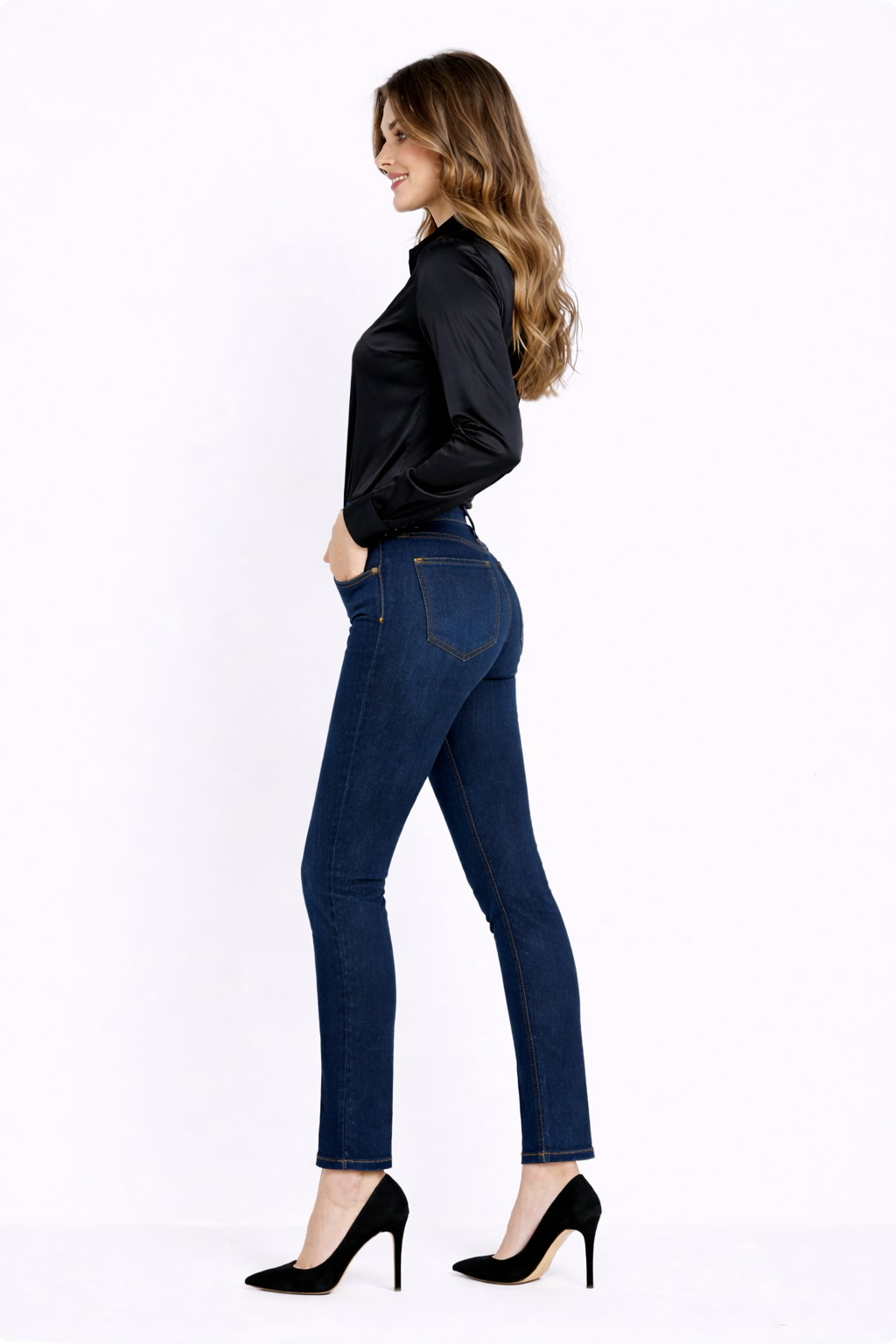 Jean sur-mesure jean taille basse – Velvet Motion 3 - SL605 - Vue 3