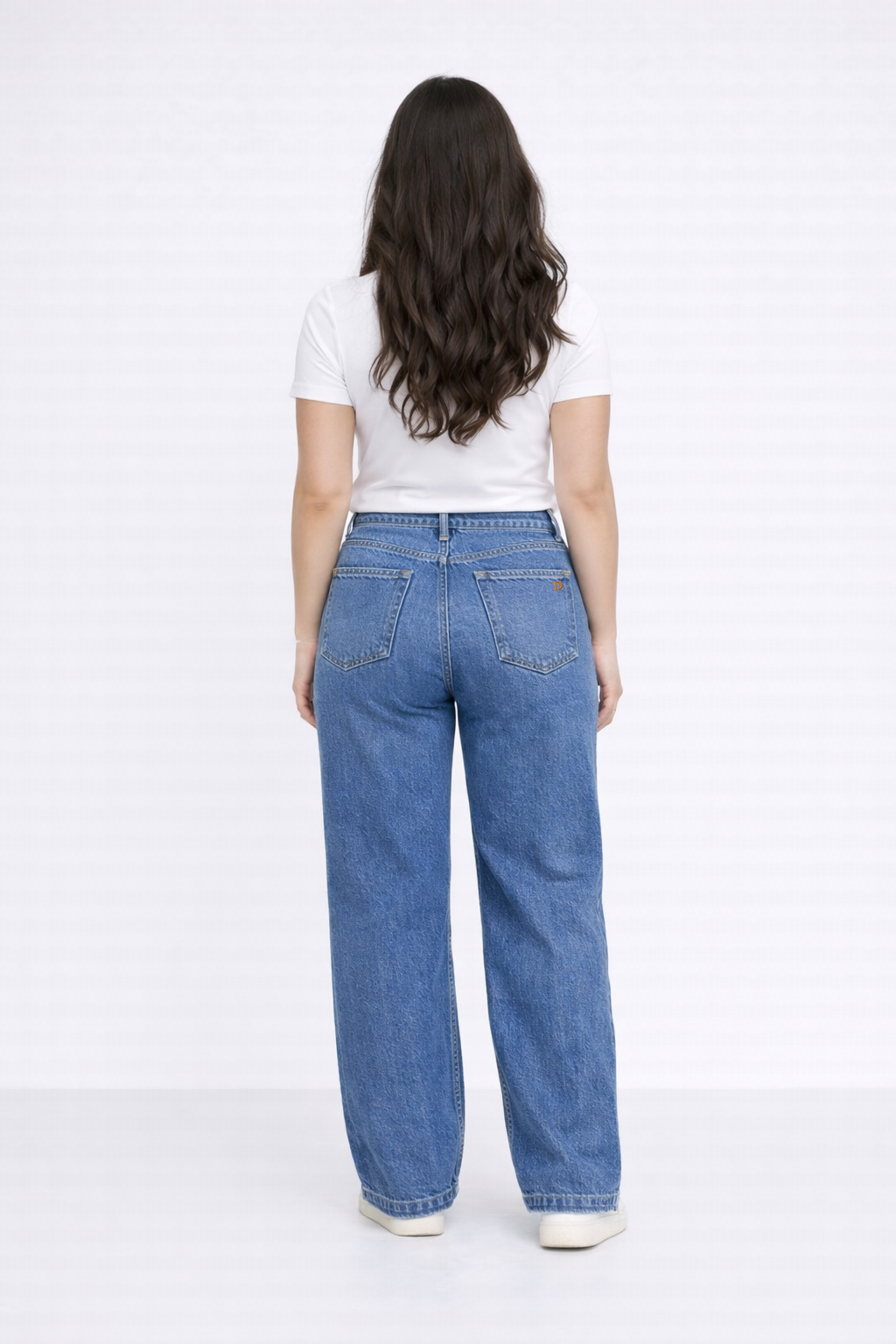 Jean sur-mesure wide leg taille moyenne – Tailored Ease 4 - WH805 - Vue 2